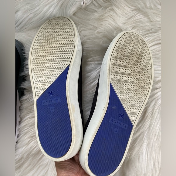 Rothy's The Original Slip On Sneaker black  Solid Textile Shoe Womens US 10 - Picture 4 of 4